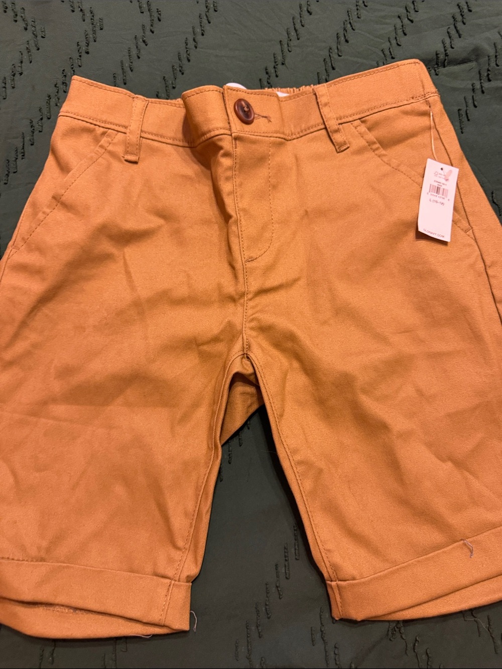 Kids Cotton Chino Shorts in Caramel - Classic Summer Staple